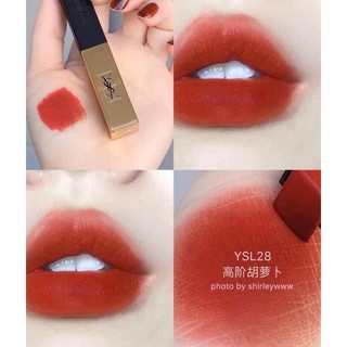 Son ysl slim 28 true chili – màu đỏ cam gạch
