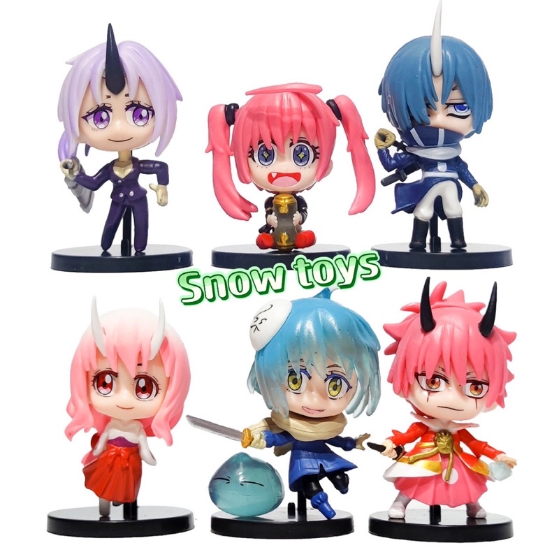 Mô hình Chuyển sinh thành Slime - Rimuru Tempest Shion Benimaru Milim Nava Souei Shuna - Cao 6~7cm - Anime Manga Slime