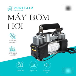 Máy Bơm Hơi Lốp Ô Tô Xylanh Đôi Di Động Nhỏ Gọn Công Suất Cao PURI AIR 4 By-532