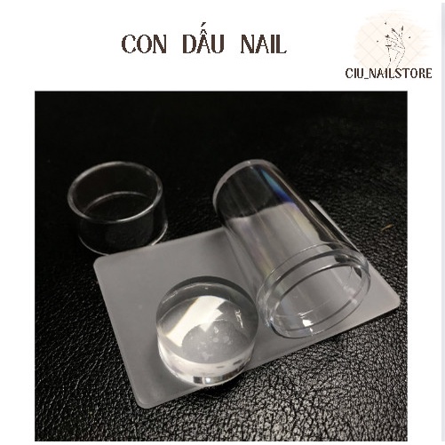 Con dấu in móng tay - đầu in nail silicone tạo phen đầu móng CIU_NAILSTORE