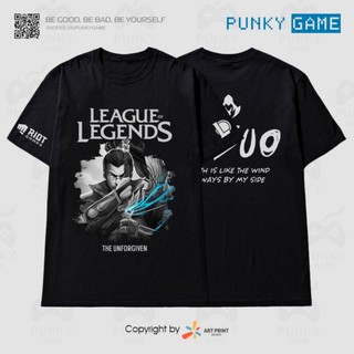Áo thun Liên Minh Huyền Thoại (LMHT) YASUO Digital Art Black T-Shirt ngắn tay