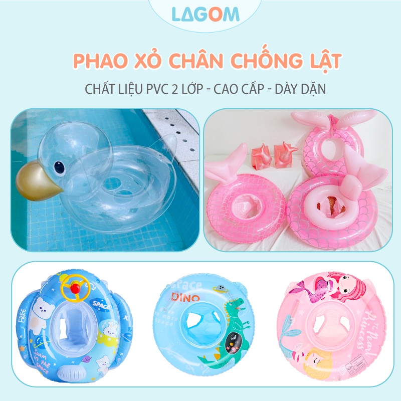 Phao Bơi Chống Lật Xỏ Chân | Phao Bơi Hình Thú Dễ Thương