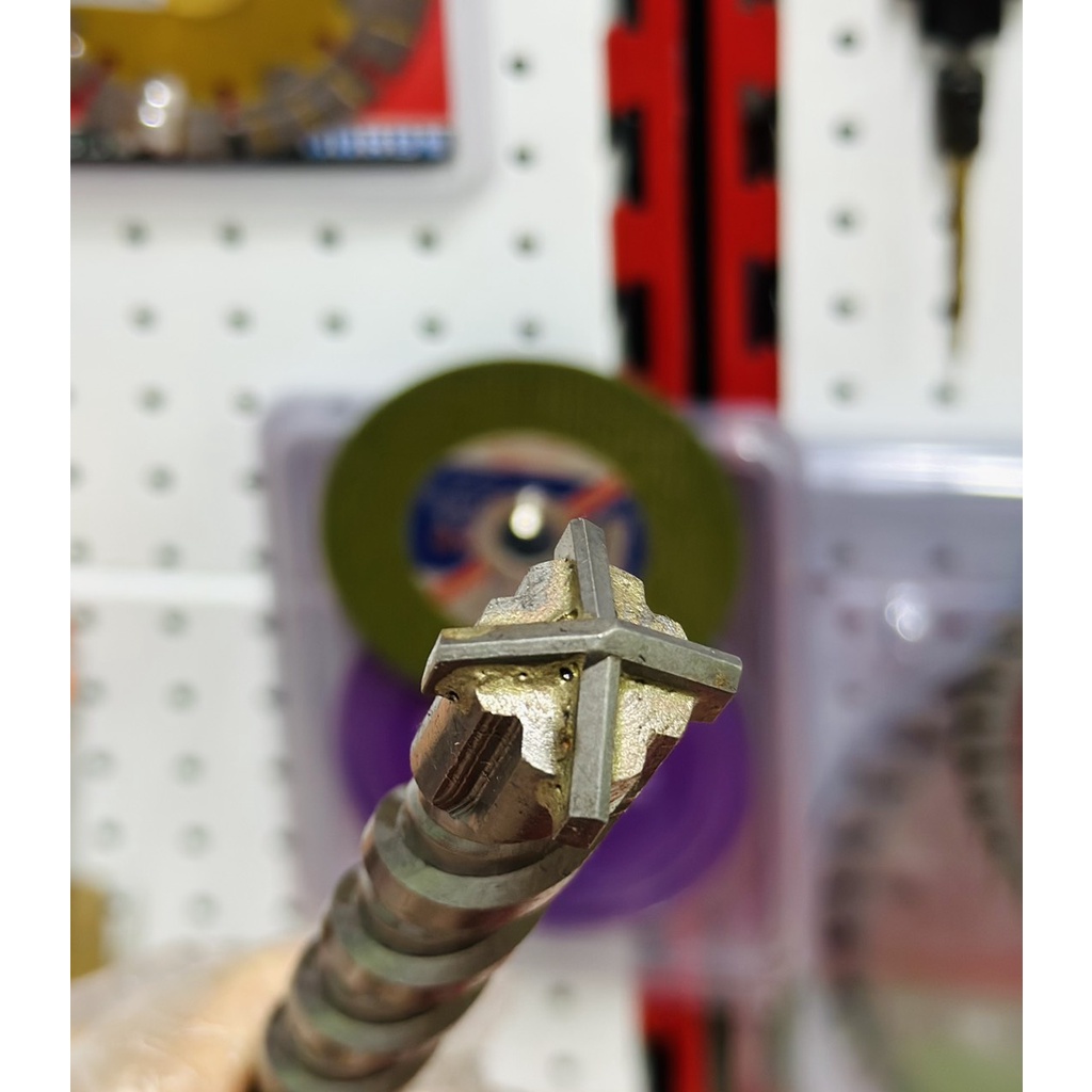 Mũi khoan xuyên tường 4 cạnh chuôi gài 10 - 25 dài 350mm Ergaster.