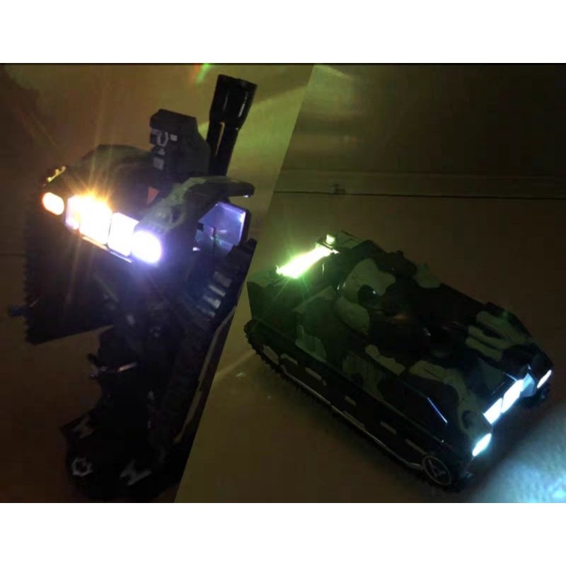 Đồ chơi xe tăng biến hình robot có đèn và âm thanh cực đẹp mẫu 02