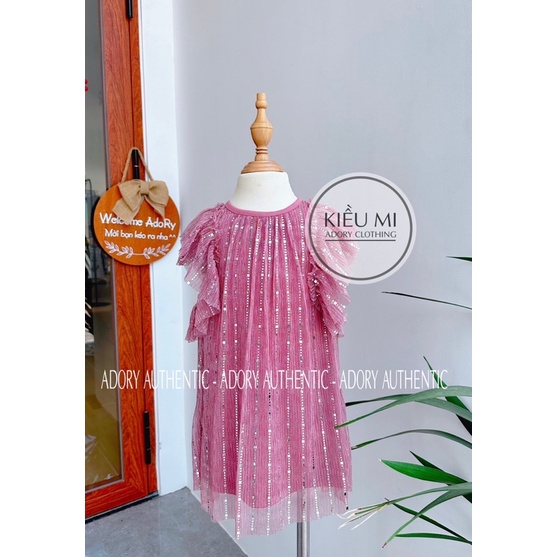 Váy kim tuyến auth Tu Uk cho bé gái