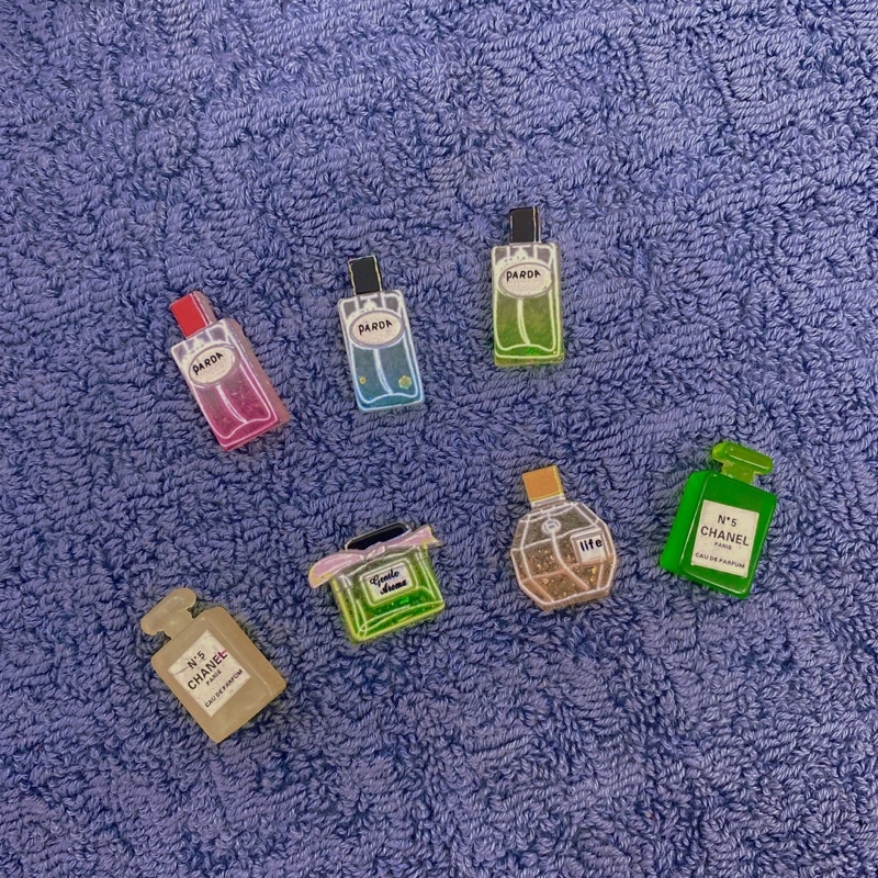 Charm chai nước hoa mini trang trí mô hình
