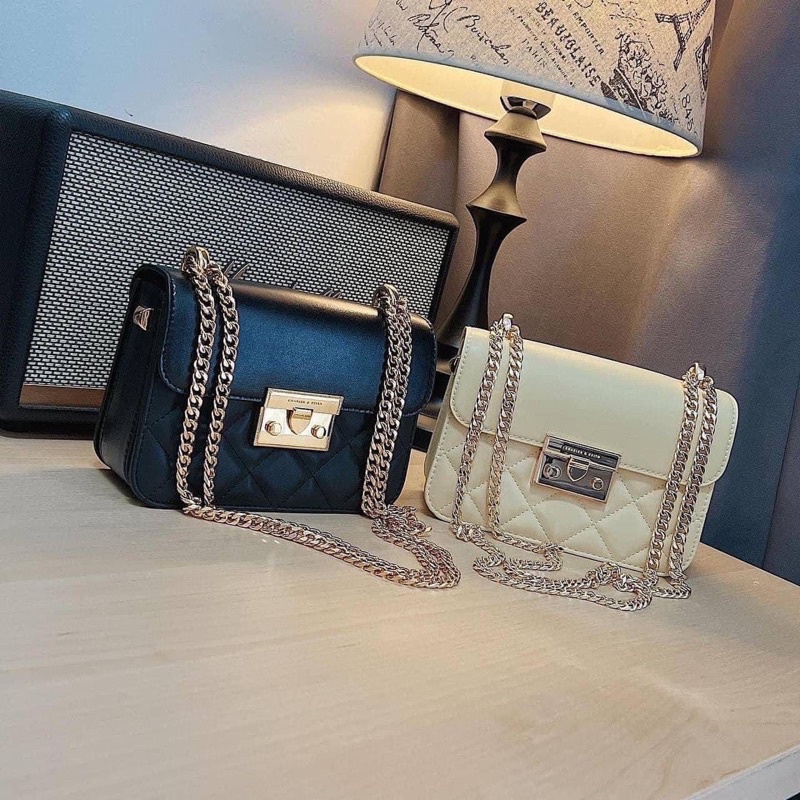 Túi xách nữ-Túi Cnk vân trám ,khóa vuông bản nhỏ!!!