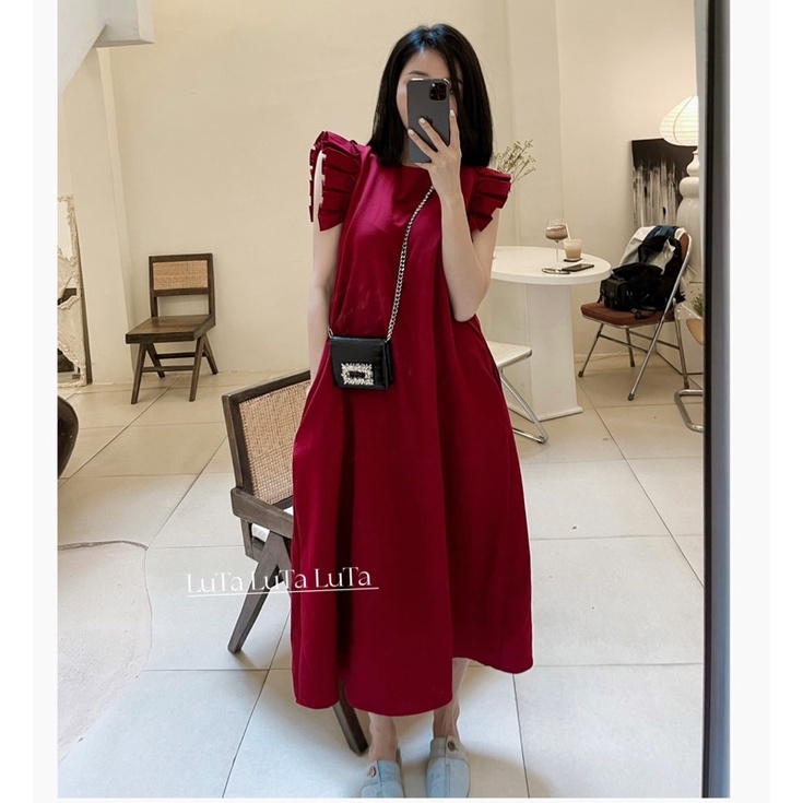 VÁY TAY BÈO CHẤT ĐẸP, VÁY SUÔNG DÁNG DÀI