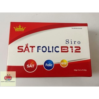 Siro sắt folic b12 - giảm nguy cơ thiếu sắt
