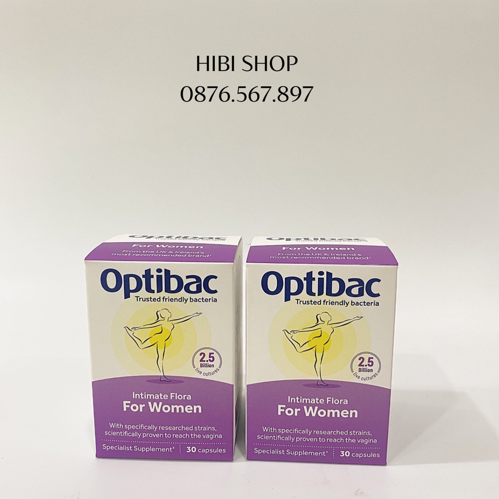 Men Vi Sinh Optibac Probiotics For Women Hộp 30V Dành Cho Phụ Nữ, ngăn viêm phụ khoa, nhiễm trùng đường tiết niệu