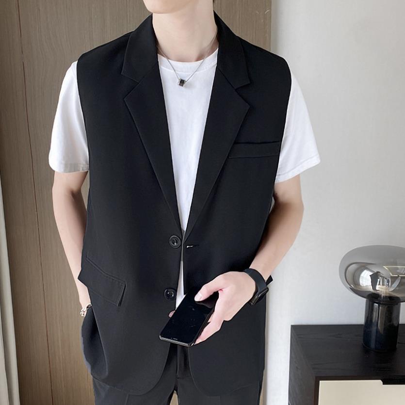 Áo Vest nam dáng suông phong cách Hàn phù hợp mọi lứa tuổi N47