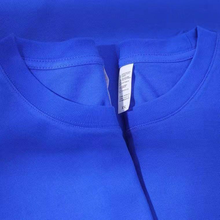 Áo phông áo thun unisex nam nữ màu xanh nước biển 100% cotton mềm mịn mùa hè siêu mát đủ size đủ màu đến 3XL