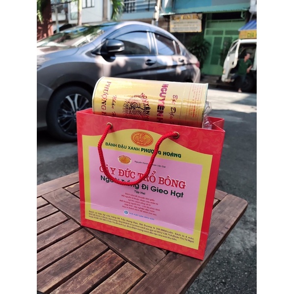 Hộp 500gram bột đậu xanh Nguyên Hương không đường