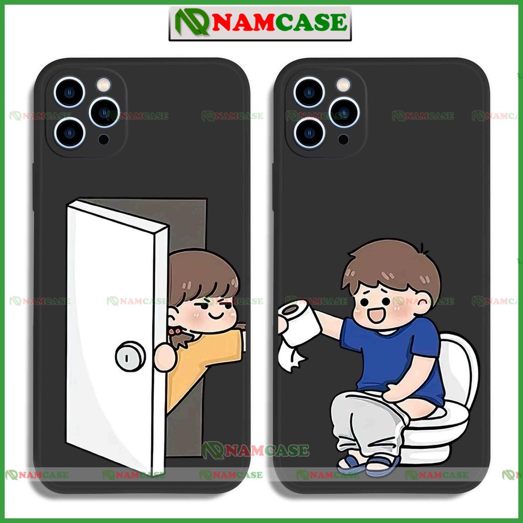 Ốp lưng iphone cặp đôi hoạt hình độc lạ ngộ nghĩnh dễ thương đẹp cho ip 6/6s/7/8/X/XS/11/12/13/14 Pro Plus Max