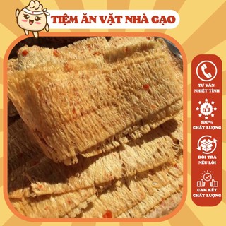 Mực cán tẩm gia vị ăn liền đồ ăn vặt ngon 200g tiệm ăn vặt nhà gạo