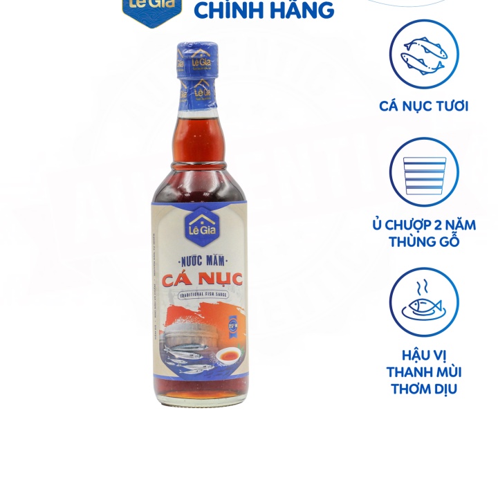 (NƯỚC MẮM NẤU BẾP) Nước Mắm Cá Nục Lê Gia chai 525ml
