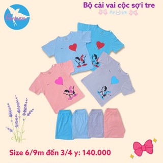Xả hàng_ Bộ cộc tay sợi tre Avaler cho bé trai, bé gái