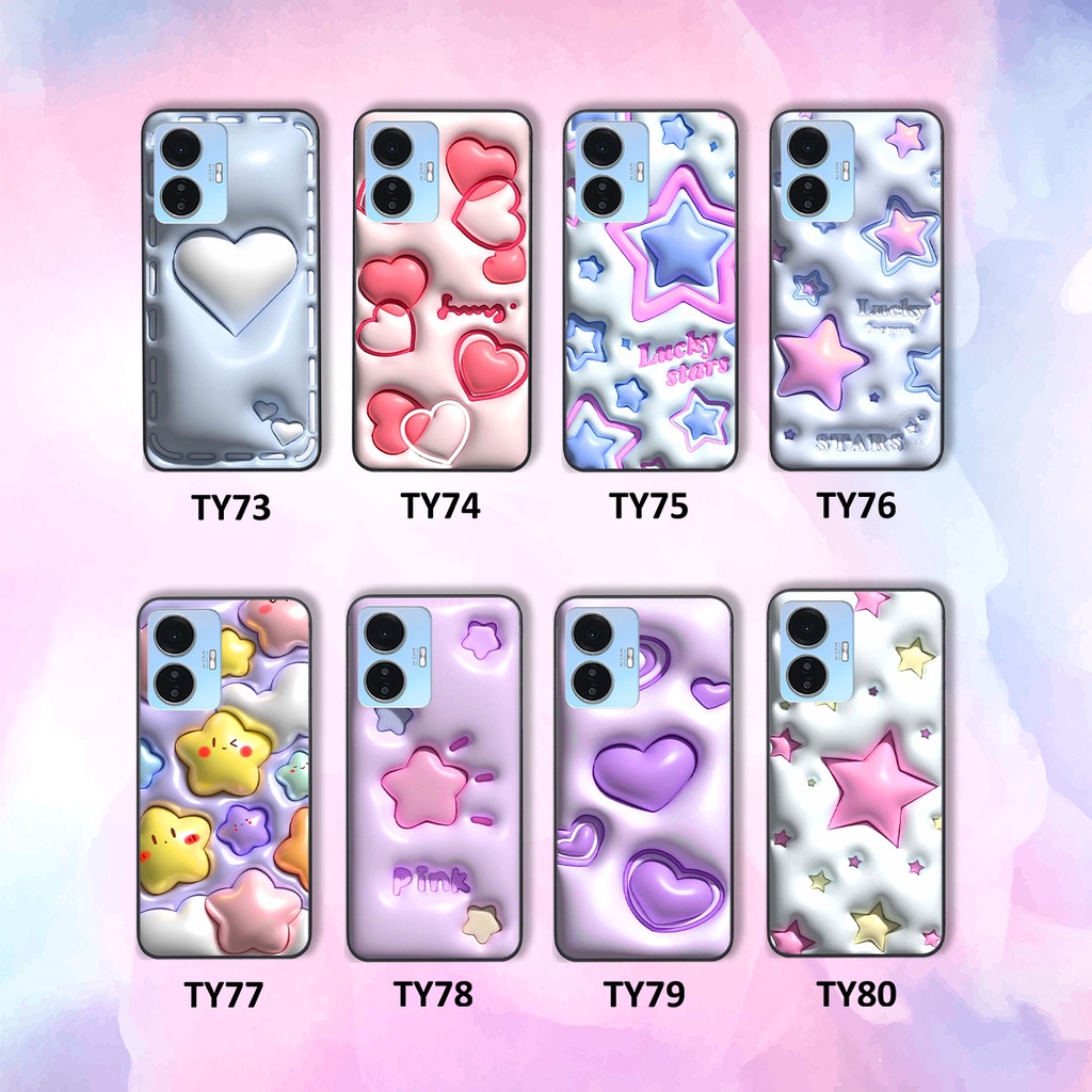 Ốp Vivo Y55 2022 in phẳng hiệu ứng 3D giả nổi siêu thật, cực xinh, cá tính