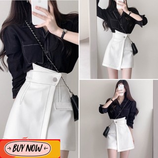 Chân váy nữ, quần giả váy nữ nhiều màu size s m l skucv-03c1 yg.shop