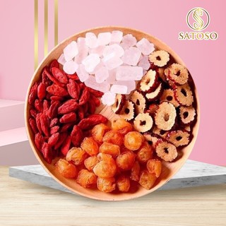 Trà long nhãn mix kì tử táo đỏ giúp bồi bổ khí huyết, an thần tốt cho sức khỏe SATOSO 10g