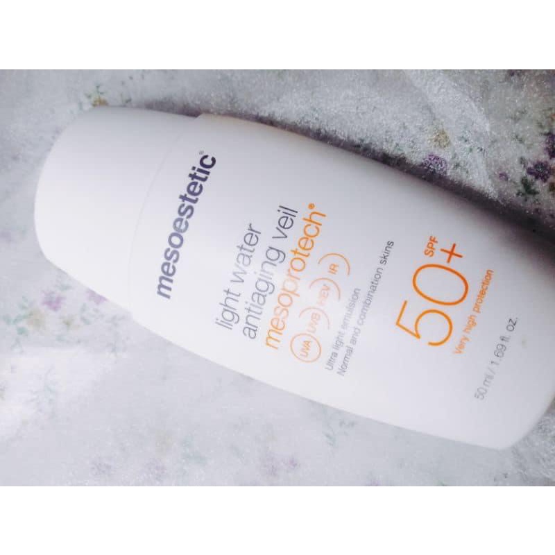 Kem chống nắng Mesoestetic Mesoprotech Light Water Antiaging Veil SPF50+