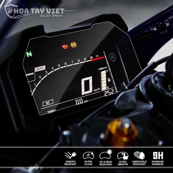 Cường Lực YAMAHA YZF R17 chống trầy xước mặt đồng hồ YZF R17