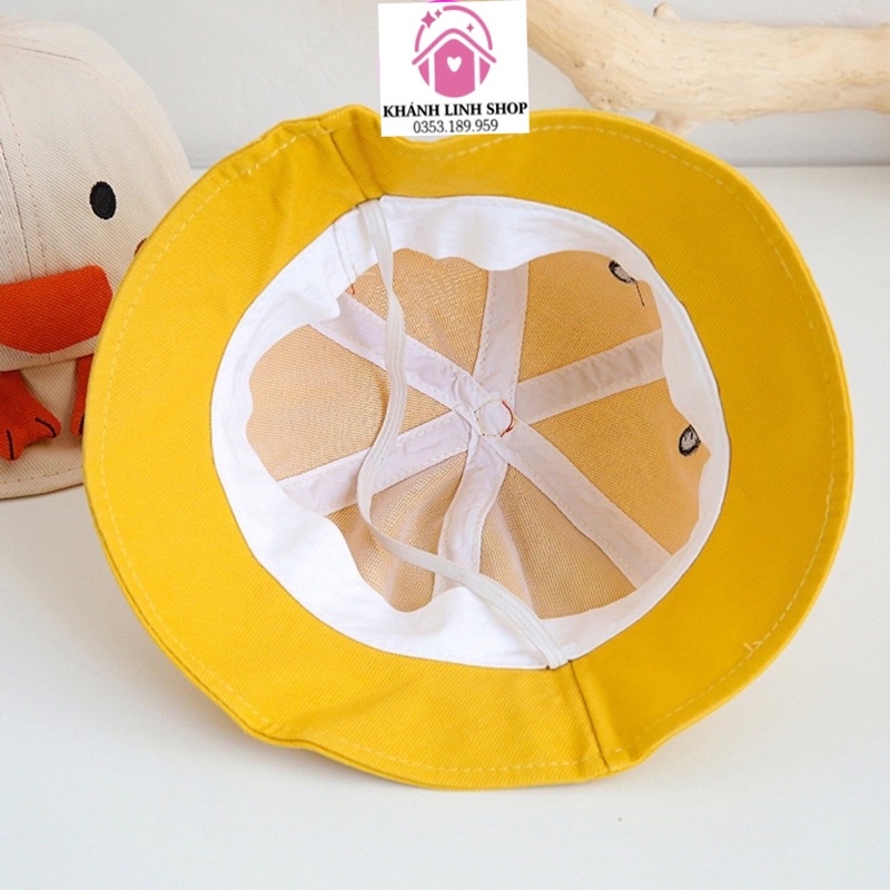 Mũ rộng vành phối mỏ vịt ngộ nghĩnh cho bé