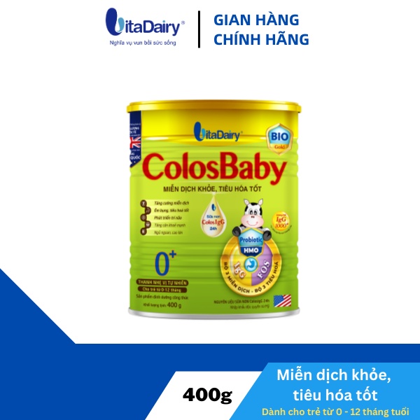 Sữa bột COLOSBABY BIO GOLD 0+ 400g - VitaDairy