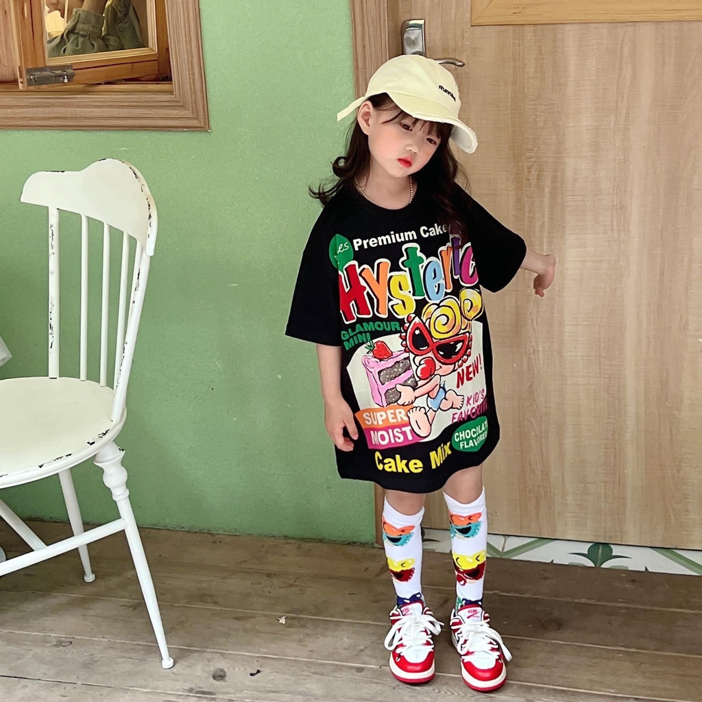 Áo thun Hysteti cho bé , áo phông bé gái unisex , Kid_genz
