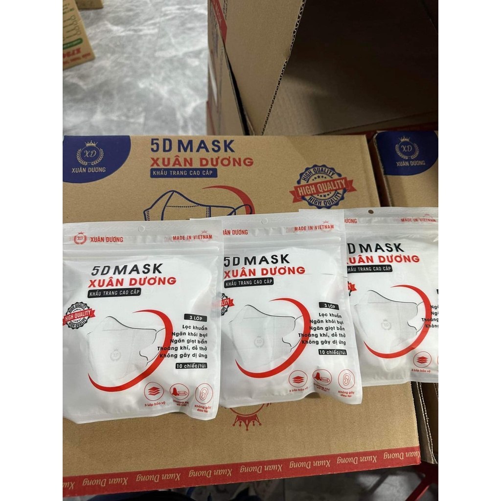 Combo 100c Khẩu Trang 5D  Xuân Dương