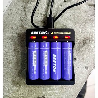 Pin sạc AA/AAA Beston chính hãng 1.5V, bộ sạc nhanh tự ngắt hàng cao cấp