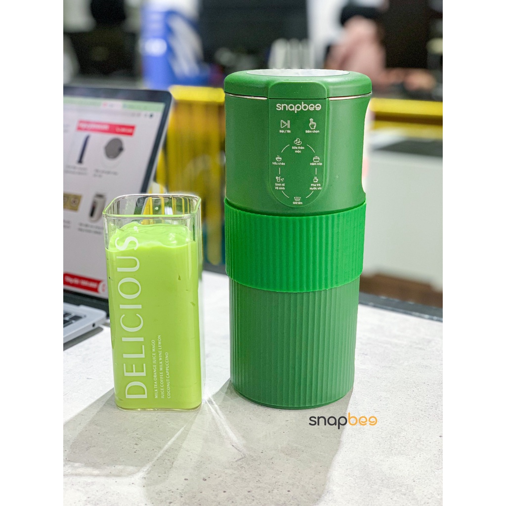 Máy làm sữa hạt mini UNIE UMB08 dung tích 600ml công suất 600W, 5 chức năng nấu, máy êm xay nhuyễn mịn, bảo hành 1 năm