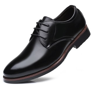 [BIG SIZE 44-50] Giày Tây Size Lớn Big Size Dây Ellance Mont Màu Đen Nam Giày Tây Nam Công Sở Ngoại Cỡ 45 46 47 48