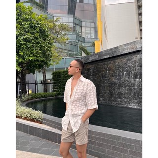 Áo sơ mi tay ngắn trắng new