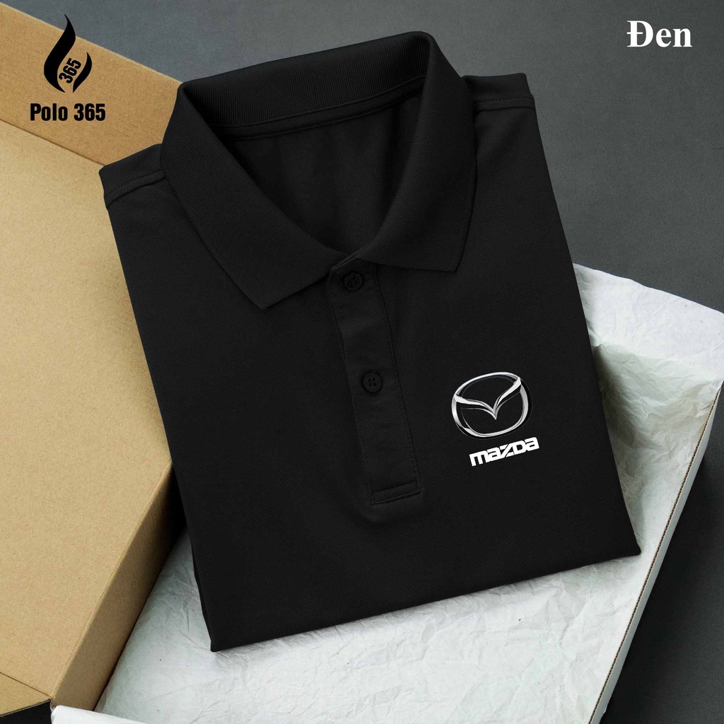 Áo thun Polo xe ô tô Mazda -  Áo polo các hãng xe chất cá sấu poly 4c - polo 365