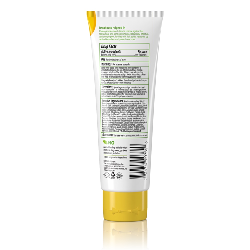 Gel chấm mụn Alba Botanica Acnedote Clearing Peel 113g