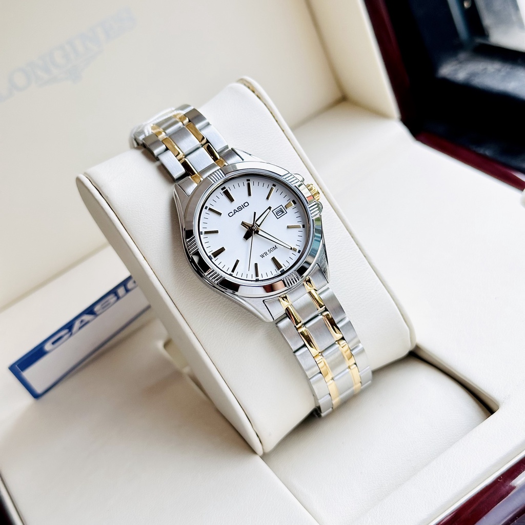 Đồng hồ nữ dây thép Casio LTP 1308SG 7A