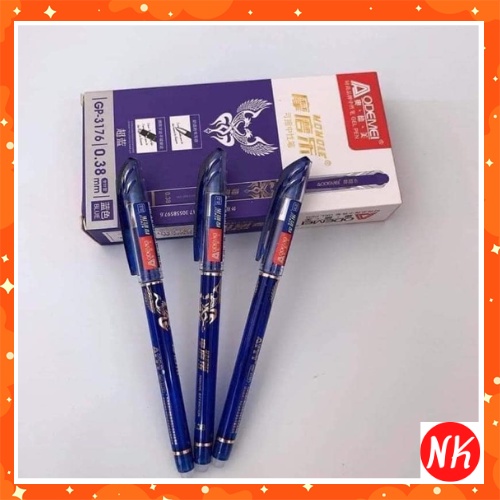 Hộp 12 Bút bi nước, bút NƯỚC XÓA ĐƯỢC tiện lợi, không bẩn tay cho bé