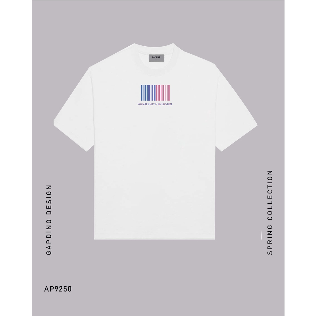Áo Thun Mã Vạch 9250 Gapdino, Phong cách Unisex, Áo phông oversize form rộng, Local Brand Gapdino