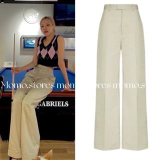 Quần suông ống rộng giống Rose Blackpink form dài 99cm và 103cm , chất mịn màu Be - Đen siêu tôn dáng