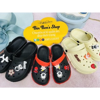 Dép sục stickers trẻ em siêu nhẹ 28-35/Sục cross siêu nhẹ trẻ em