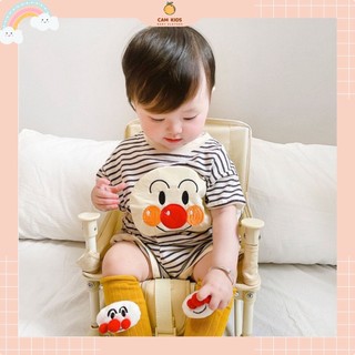 [Video thật] Bộ quần áo mùa hè bé trai bé gái hình chú hề dễ thương may nổi vải cotton mềm mát size từ 7kg đến 18 kg