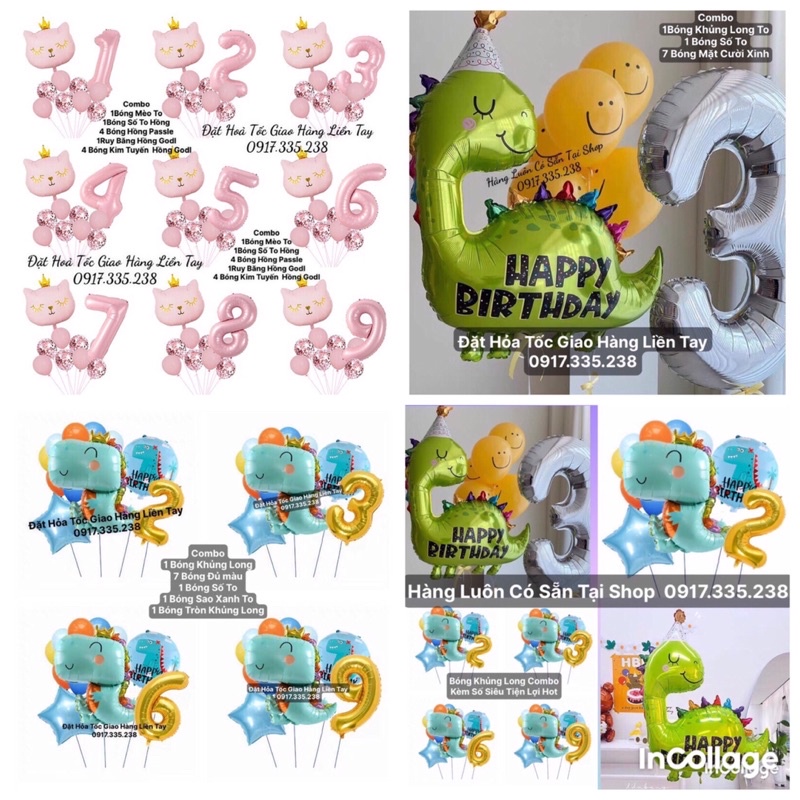 Bóng Combo kèm Bóng Và số Siêu Tiện Lợi Siêu Hot