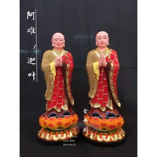 Tượng A Nan Đà – Ca Diếp chất liệu composite cao 40cm và 48cm