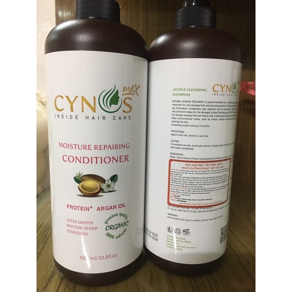 Dầu gội xả cynos hương thơm nước hoa chống gàu phục hồi tóc 1000ml
