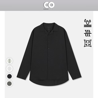  Áo sơ mi tay dài SPAO chất poly thun co giãn thoáng mát - 4 màu