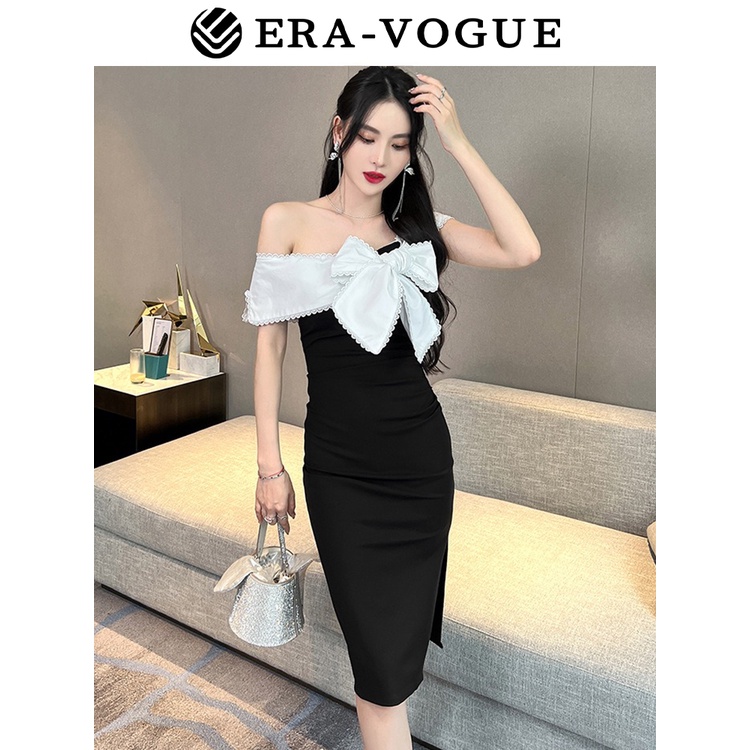 EraVogue🌷 Đầm Màu Đen Sang Trọng Thời Trang Quyến Rũ Cho Nữ váy dạ hội 5676