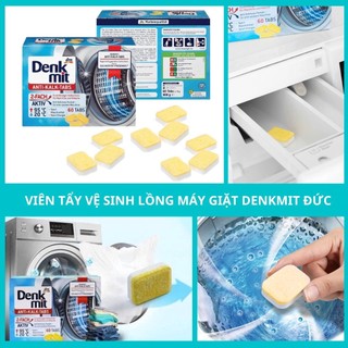 Viên tẩy vệ sinh lồng máy giặt Denkmit Đức