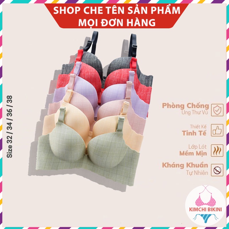 ÁO CON MUỐI TIÊU ĐỆM DÀY 3-4CM NÂNG NGỰC KIMCHIBIKINI ÁO NÓT SU KHÔNG GỌNG CHỐNG HẰN MỠ AL032