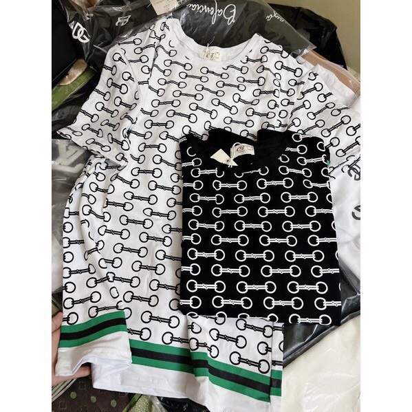 Áo thun nữ dây chun full viền xanh from dáng rộng,diện đơn,diện đôi,phong cách thời trang thể thao